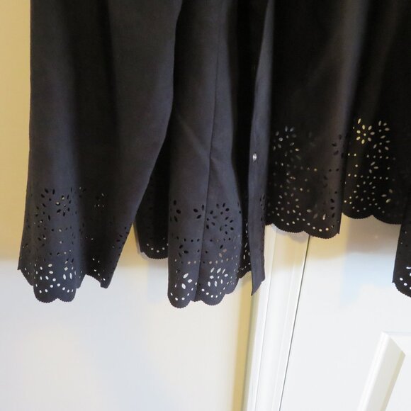 CATO Black Lace Trim Woman's Jacket Size 22/24W - Picture 5 of 13